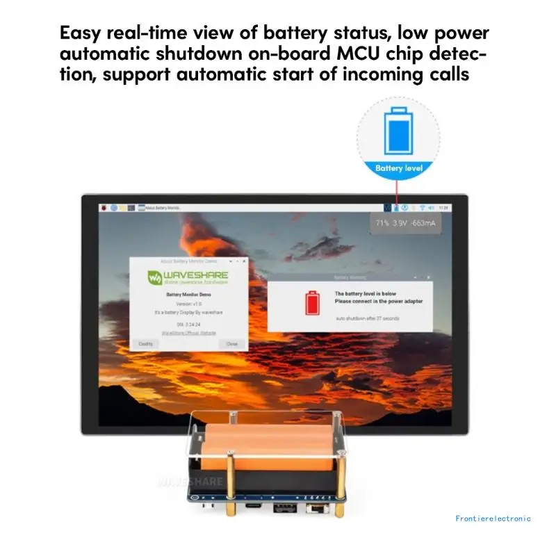 UPS HAT para módulos placa Raspberry 3/3B+/4B con indicador batería, envío directo