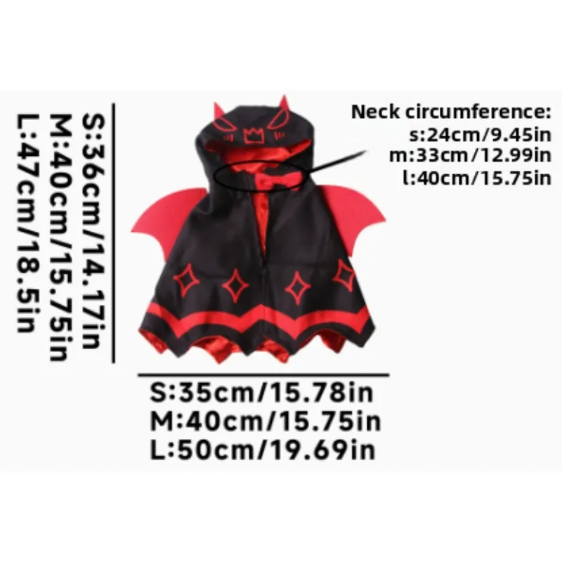 Halloween Cosplay Costume New Bat Wing Cape Pet Cloak For Holiday Carnival Party Outdoor Photo Shoot Fancy Dress Up Wear
