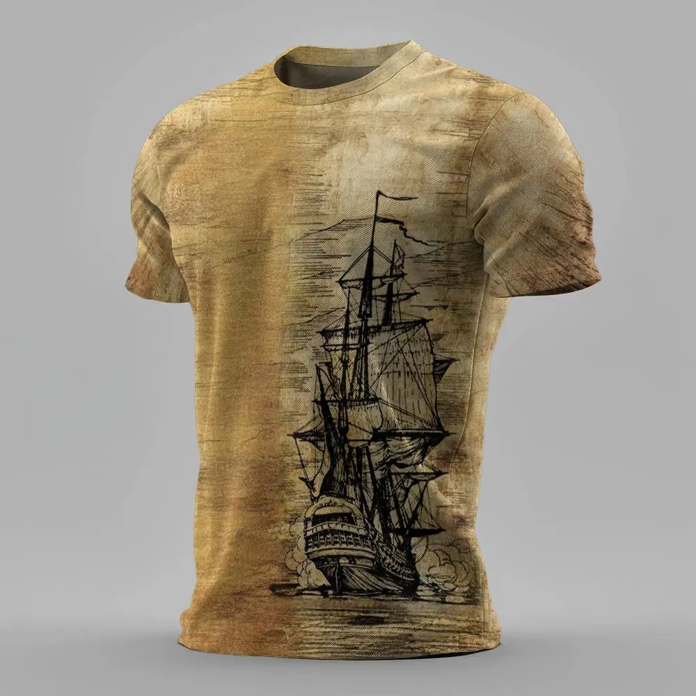 

Men's T-Shirt Trend Fashion Street T-Shirt Hip-Hop Loose Short Sleeved Summer T Shirt For Men Clothing Casual Fashion Top Tee