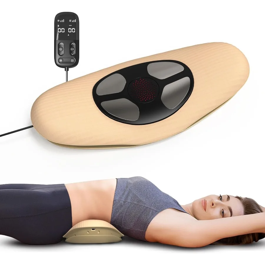 

Electric Back Stretcher for Lower Back Pain Relief Lumbar Traction Device with Dynamic Airbag Traction 3 Level Hot Compress Vib