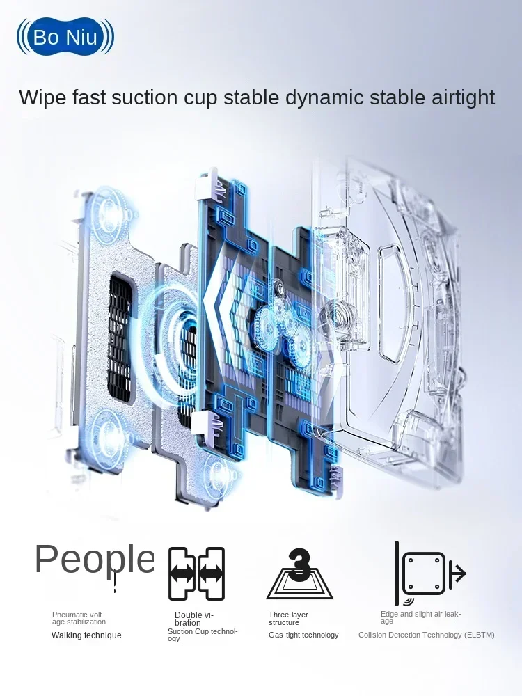 HOBOT S6Pro Household Automatic Glass Cleaning Artifact Double-sided Wave Girl Remote Control Window Cleaning Robot Original aut