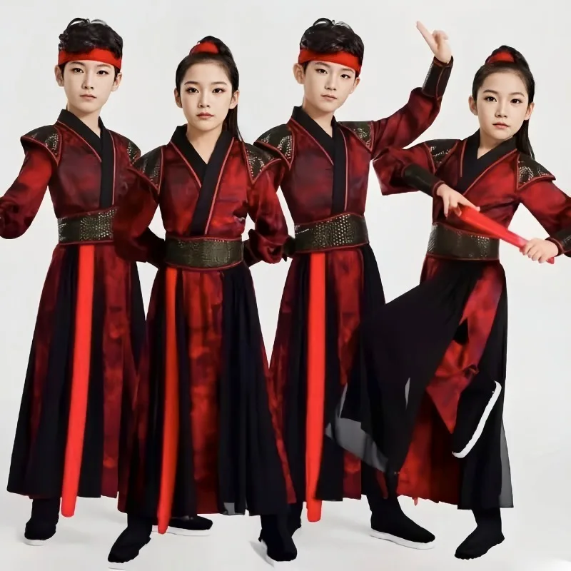 Disfraces de Mulan para el Día del Niño, estilo chino, estilo caballero, disfraz de danza del abanico, disfraz de danza del tambor
