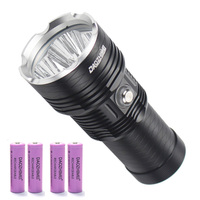 4*XHP70.2 Professional Underwater Highlight Photography Video Light LED Diving Flashlight 200M Waterproof Tactical Torch