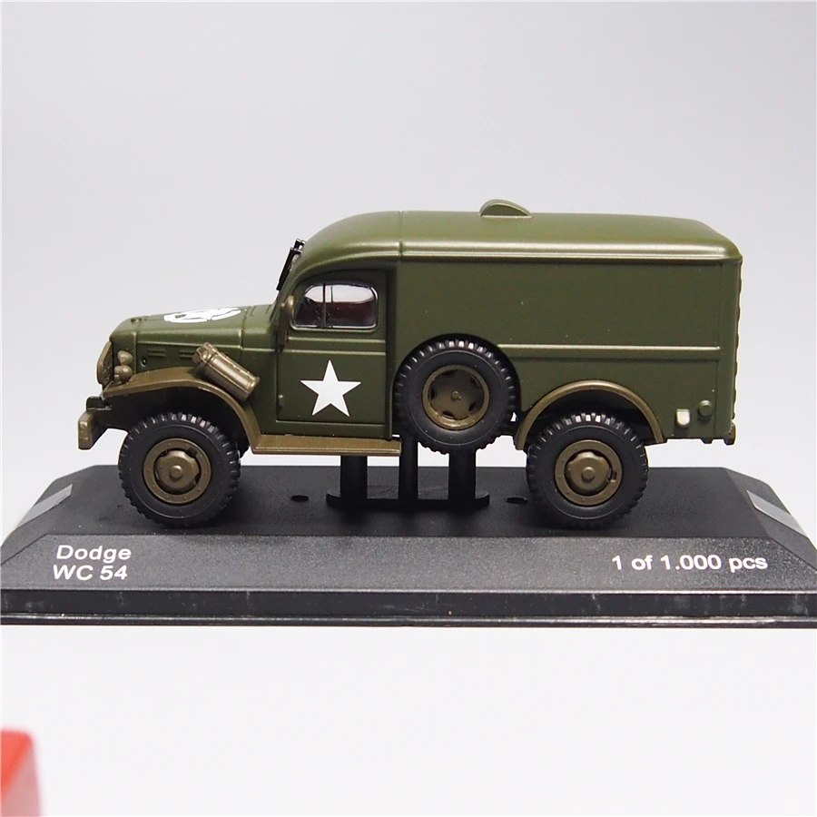 

1:43 Scale WC54 Ambulance Truck Alloy Die Cast Model Of World War II Allied Off-road Vehicle Collecting Toy Gifts