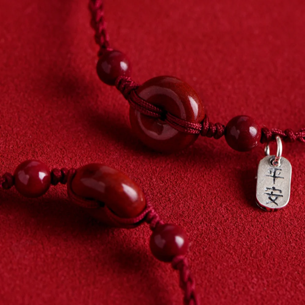 Bracelet Safety Buckle Red String Bracelet New Woven Red Rope Safety Buckle Bracelet Casual Safe and Healthy Hand Rope
