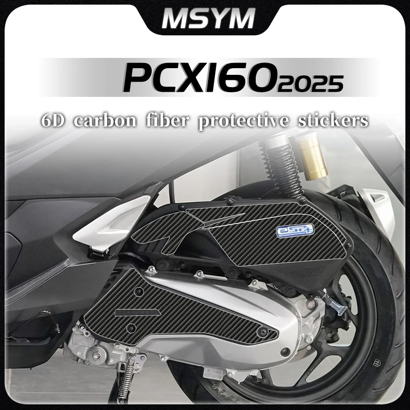 

Motorcycle 6D Carbon fiber protective sticker car body anti sticker oil tank sticker accessorie For HONDA PCX160 pcx 160 2025