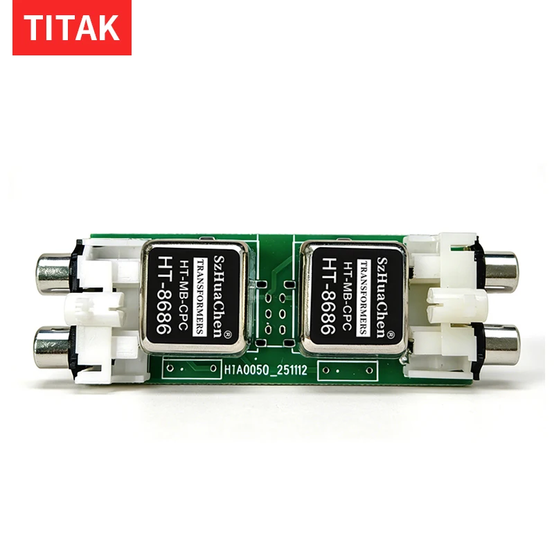 RCA Dual Channel Audio Isolator Noise Filter Eliminates Ground Loop Hum for Car Audio Home Theater Speaker System