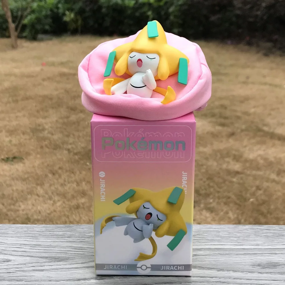 TAKARA TOMY 6 Stile Pokemon Starry Dream Pikachu Bulbasaur Eevee Snorlax Jirachi Komala Schlafende Anime-Figuren PVC-Spielzeug Kawaii 7
