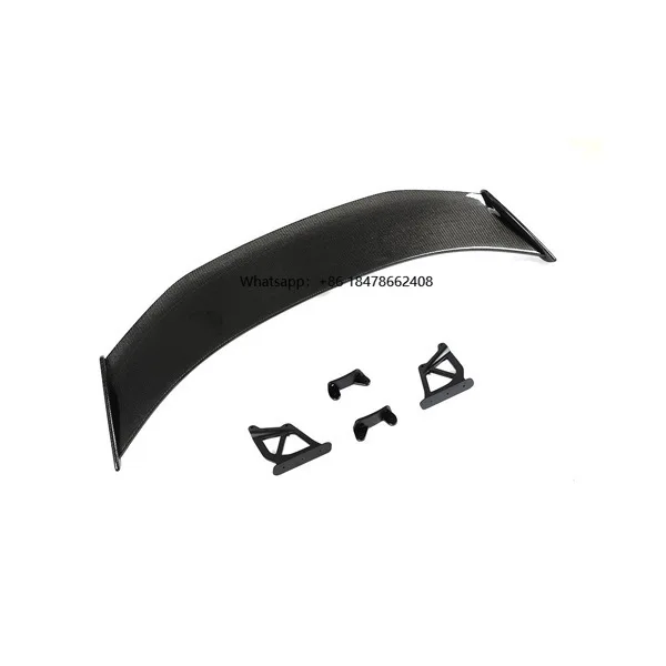 

High Level Material Carbon Fiber Rear Spoiler Rear Wing Car Accessories for tail 718 fixed wing GT4 Style Rear trunk