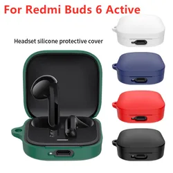 Silicone Protective Case for Redmi Buds 6 Active Wireless Headphone Protector Case Cover Shell Housing Anti-dust Sleeve