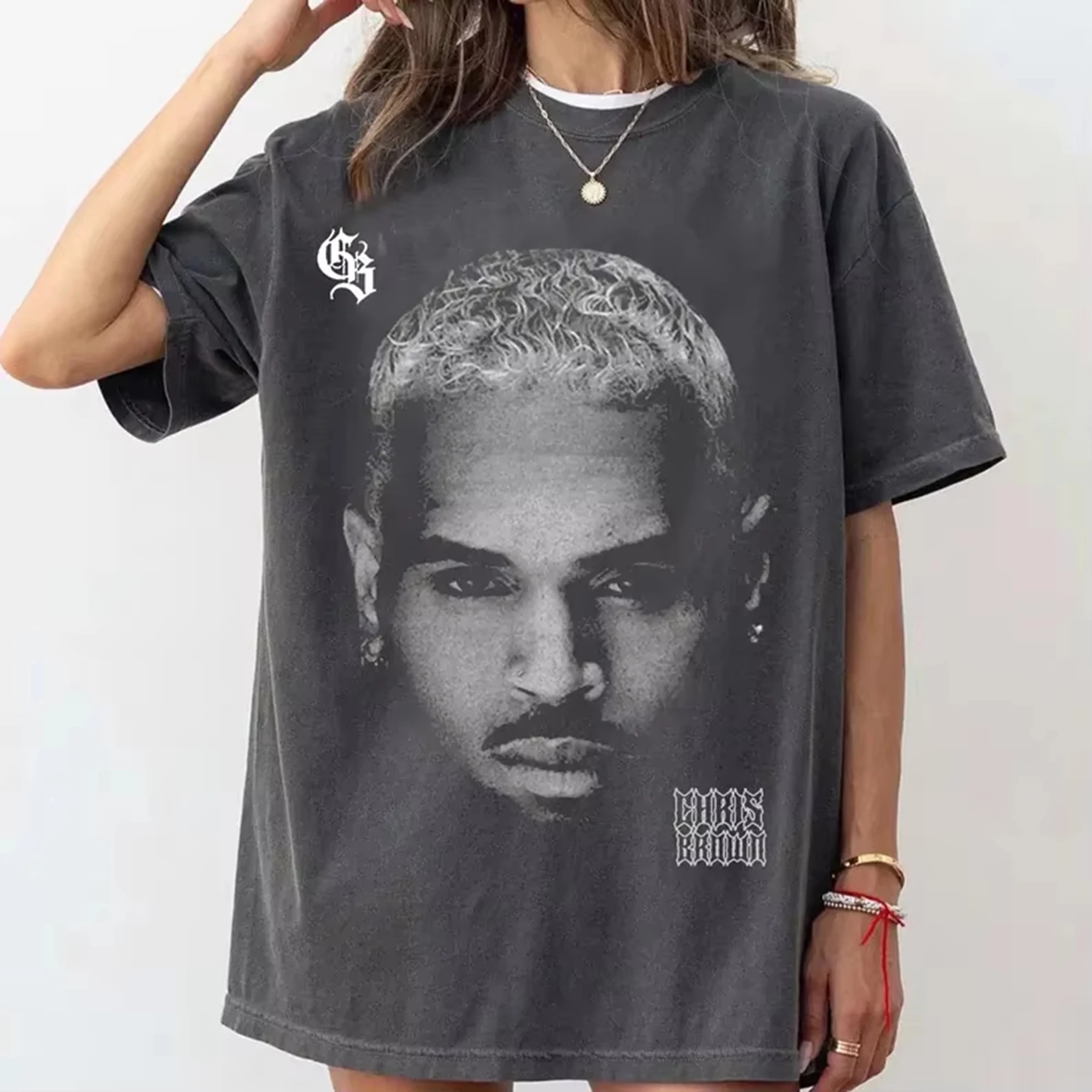 

Plus Size Korean Featuring Clouds Stars and Heart Graffiti Print T-shirt Summer High Quality Short Sleeved Casual Pullover Tops