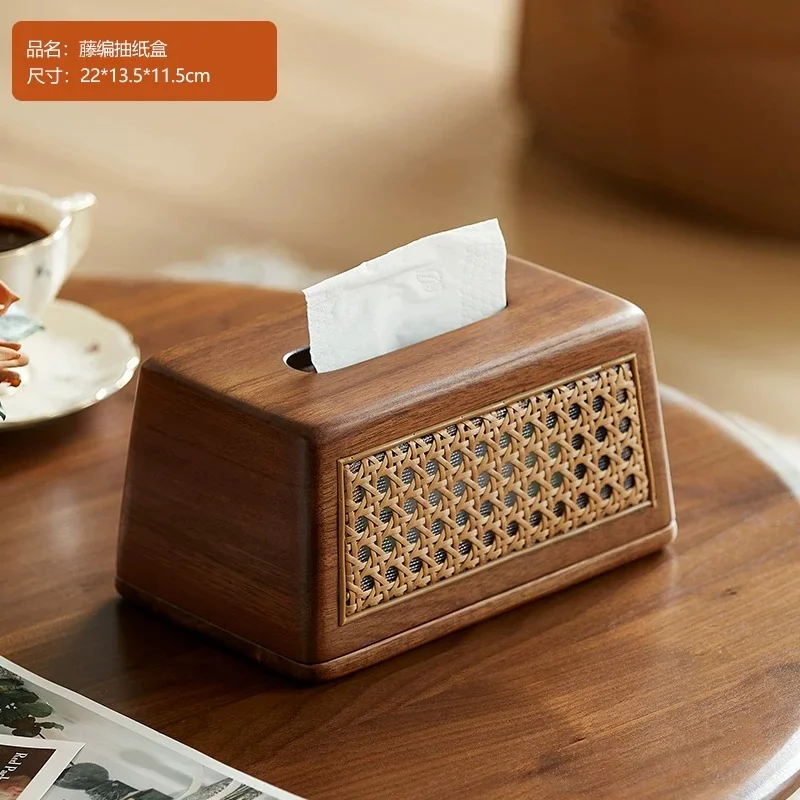 Multifunctional Tissue Box Desktop Home Living Room High Value Creative Paper Box Luxury High Sense Coffee Table Storage Box