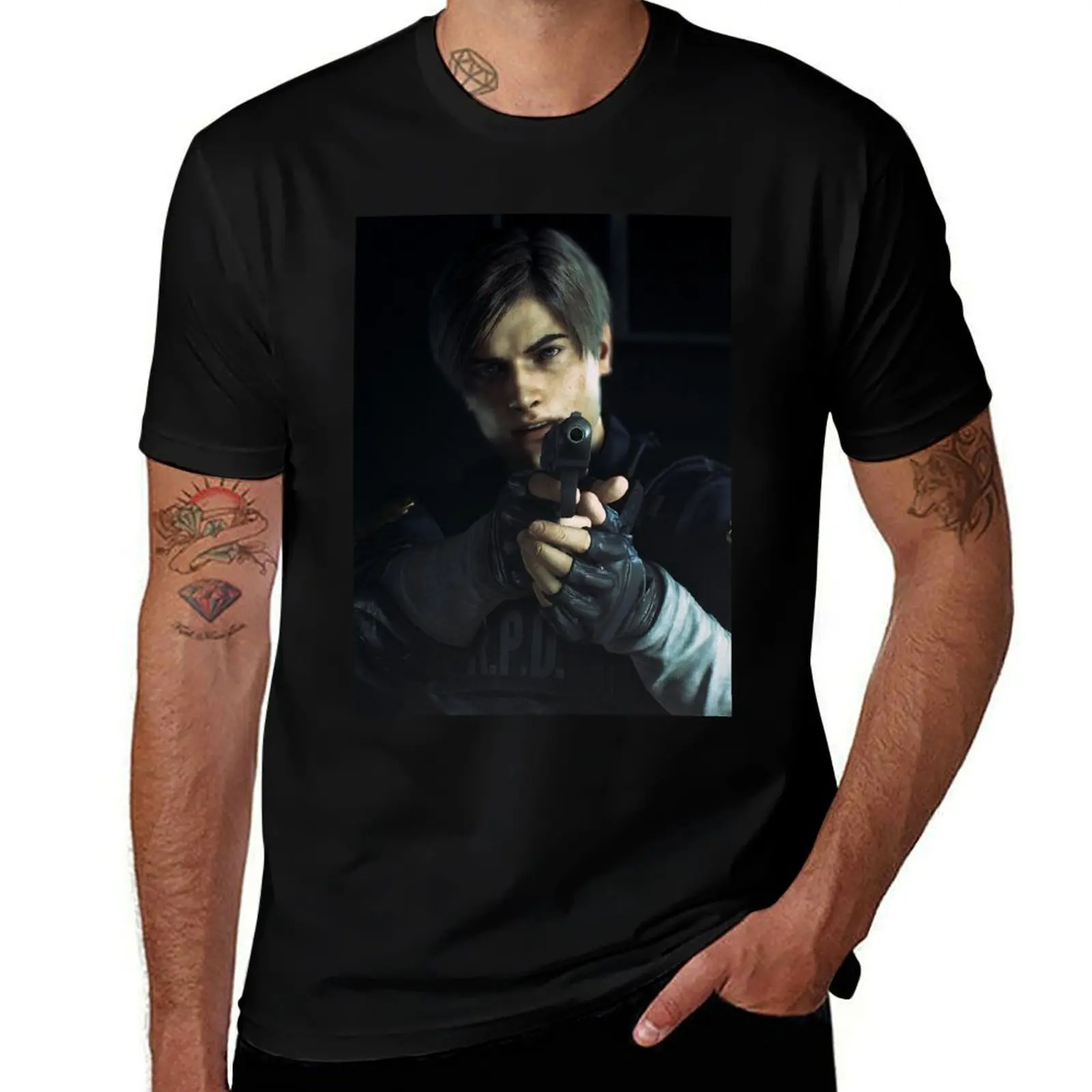 

t shirts graphic shirts graphic man for for tees T-Shirt Leon kennedy man funny S pack t shirt cotton t T-Shirt