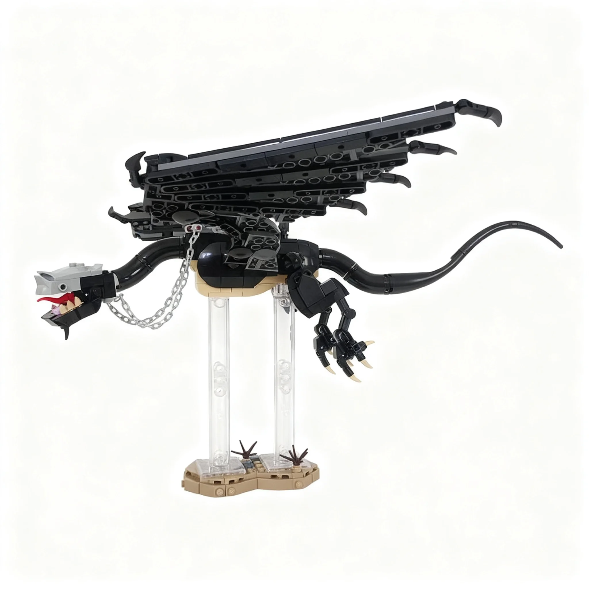 443pcs MOC The Hobbit Lord The Rings LOTR - Fell Beast Model Building Blocks Architecture Toy Christmas Gift Education Craft