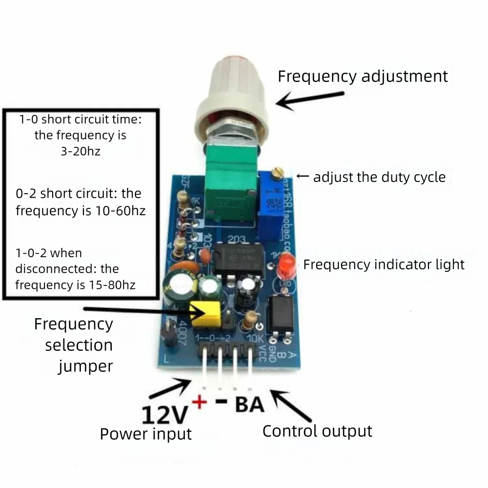 NE555 Inverter Equipped With Mixing Frequency Drive Small Board Flash Frequency Mixing Board Adjustable Frequency Circuit Board