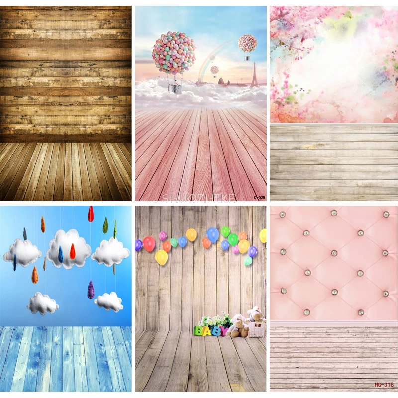 

SHUOZHIKE Thin Cloth Photography Backdrops Prop Wood Planks Theme Photography Background LICJD-3508