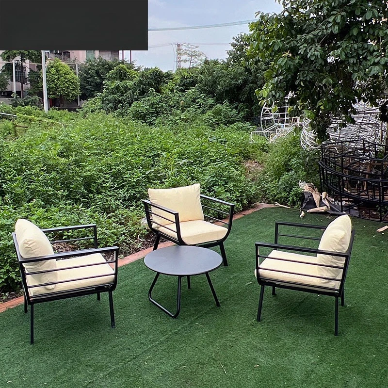 

Outdoor Nordic Garden Leisure Villa Hotel Sofa Homestay Courtyard Waterproof Sunscreen Sofa Outdoor Furniture Combination