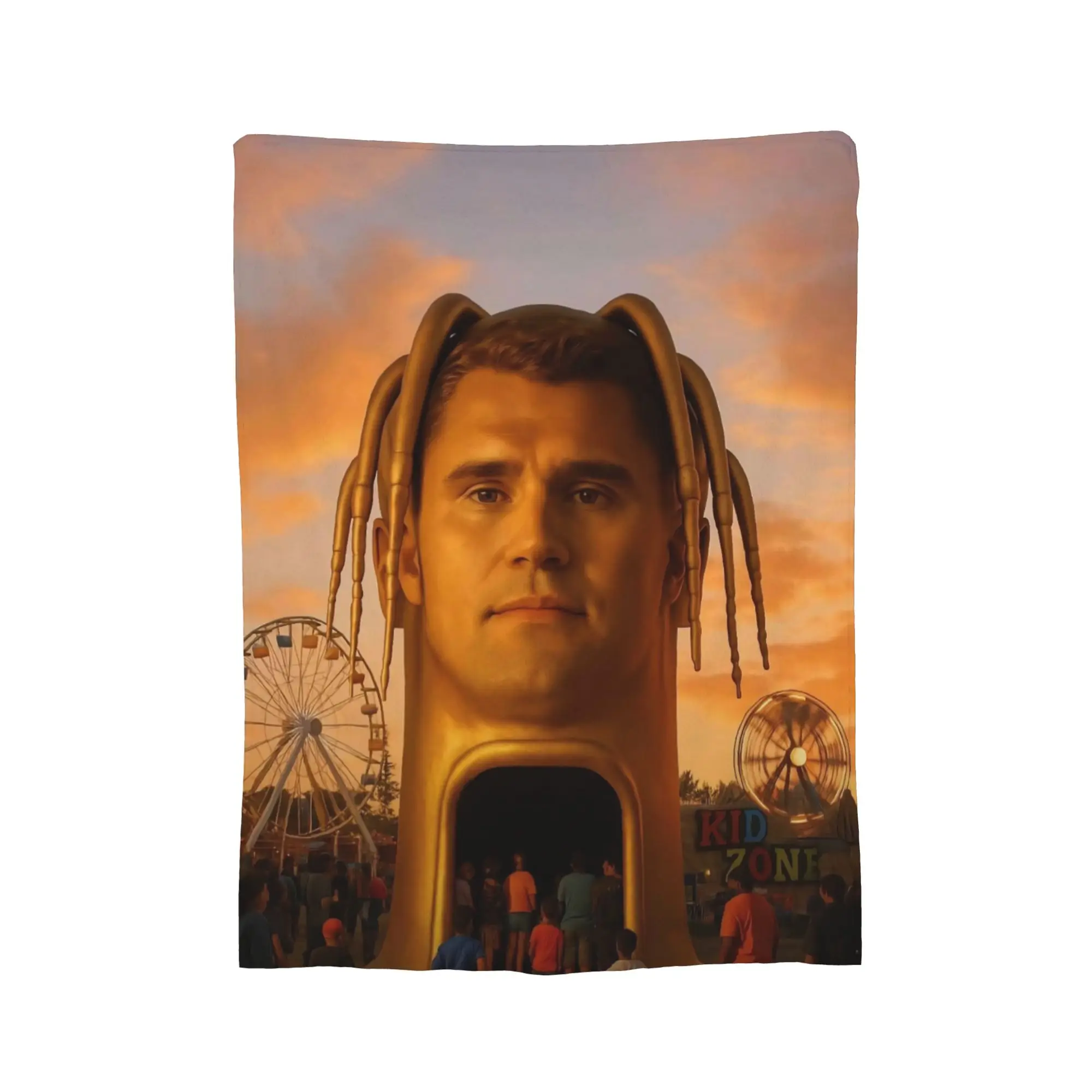 Charlie Kirk R.I.P Blankets Brainrot Meme Flannel Awesome Warm Throw Blankets for Home Restaurant Decoration