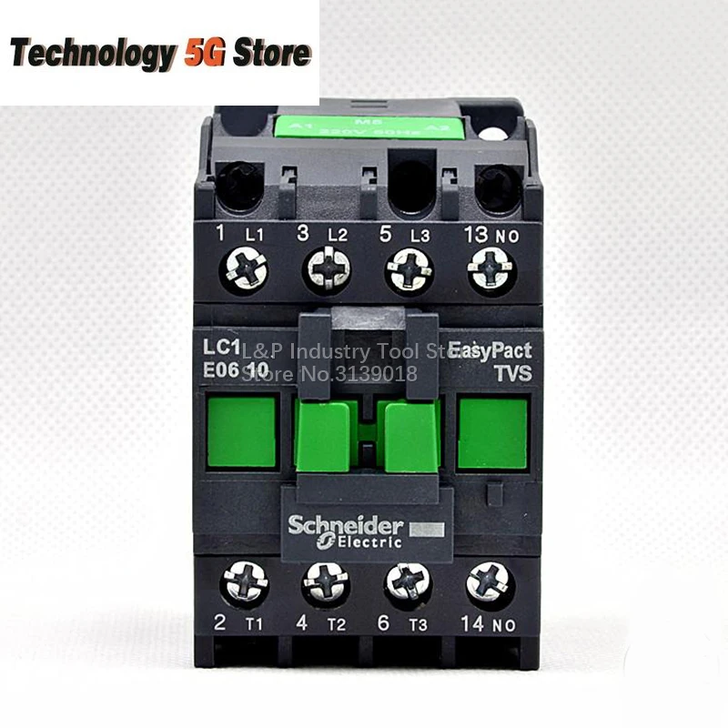 

Оригинальная катушка контактора Schneider Electric LC1E0610M5N 2,2–380 В, 6 А, 220 В переменного тока, 110 В, 380 В, 1НО LC1N0610M5N, контактные устройства, DIN-рейка