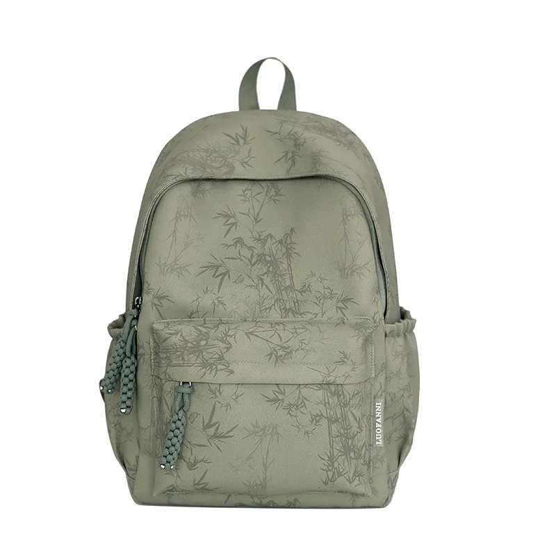 Casual Versatile New Chinese Style School Bags 2025 Fashion New Large Capacity Light Reduce Burden Protect The Spine Backpack