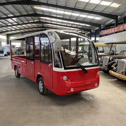 Chinese factory luxury school bus/electric sightseeing bus/high-quality 18 seat electric shuttle bus