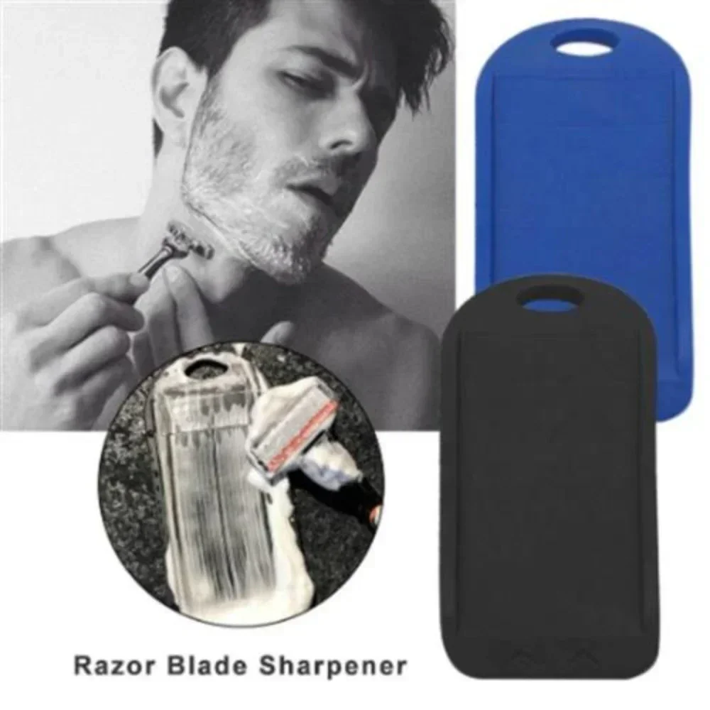 Safe Shaving Razor Blade Sharpener Cleaner Manual Grinding Silicone Shavel Cleanner Tools Shaving Men Shaving Razor Accessories