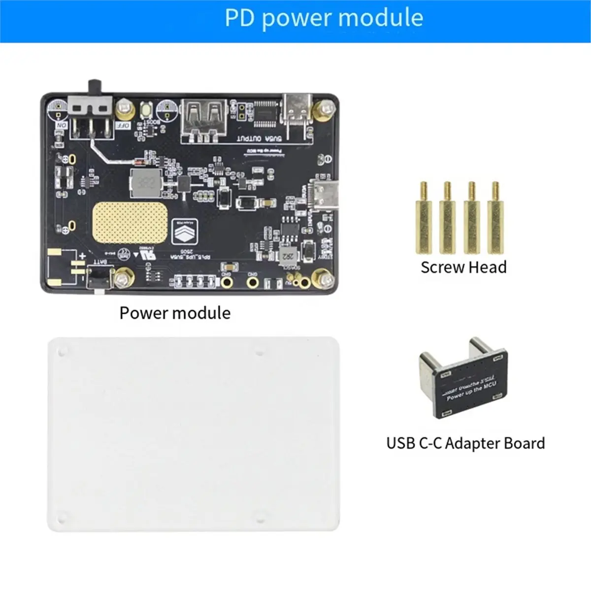 

(ABGQ) Модуль питания 5В 5А PD для Raspberry Pi 5, литиевая батарея, ИБП, плата расширения для бесперебойного питания