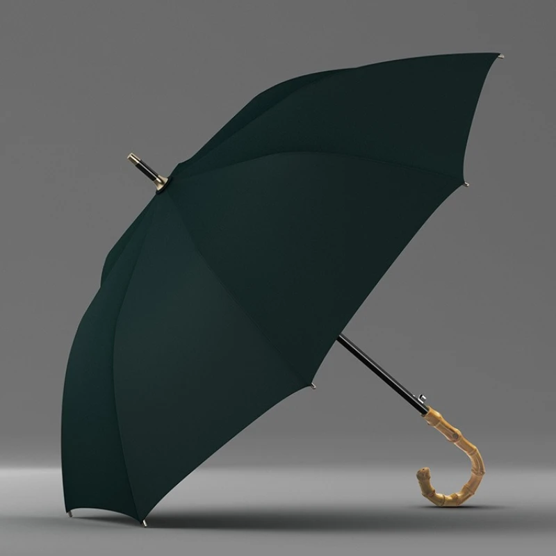 

Large Automatic Windproof Umbrella Long Bamboo Handle Business Mens Couples Two Person Dual Canopy Custom Logo Umbrella Academy