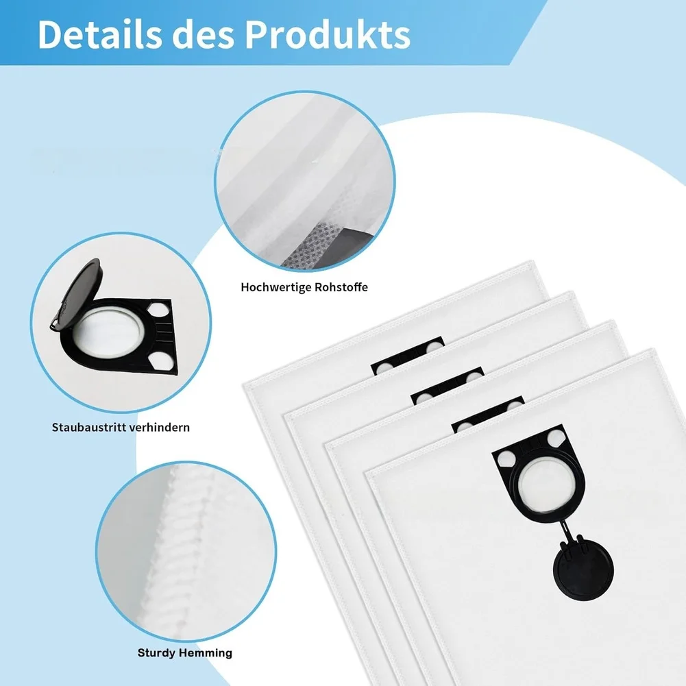 Vacuum Dust Bag For Bosch BSH20 FBV20 GAS25 35M Filter Replacement Sturdy Construction Easy Installation No Tools Needed