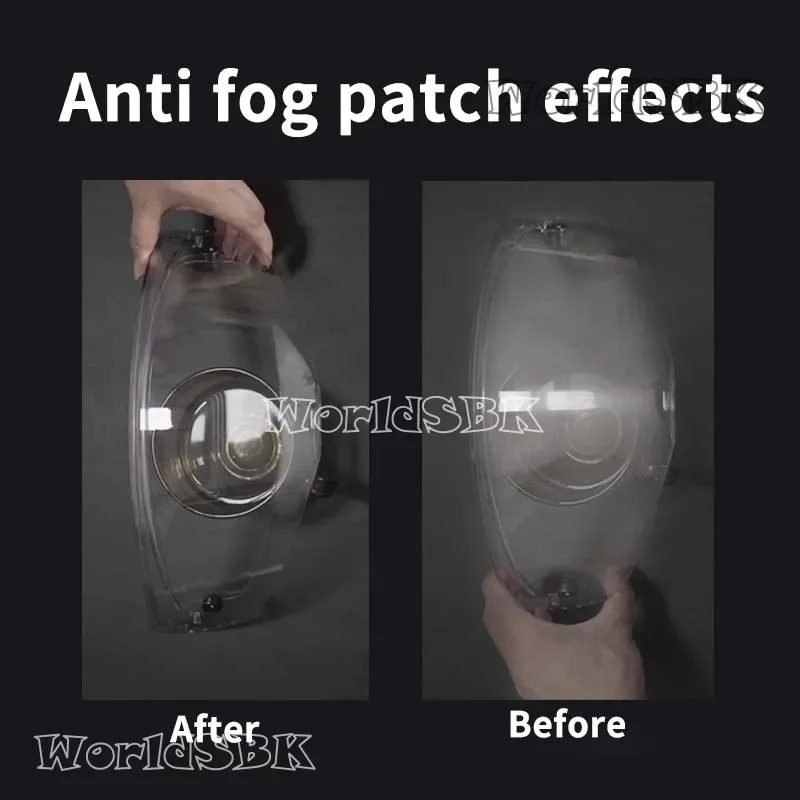 ff906 Anti fog film for LS2 FF906 Advant Flip Up Full Face Helmets Helmet Visor inserts Clear Anti-fog image 5