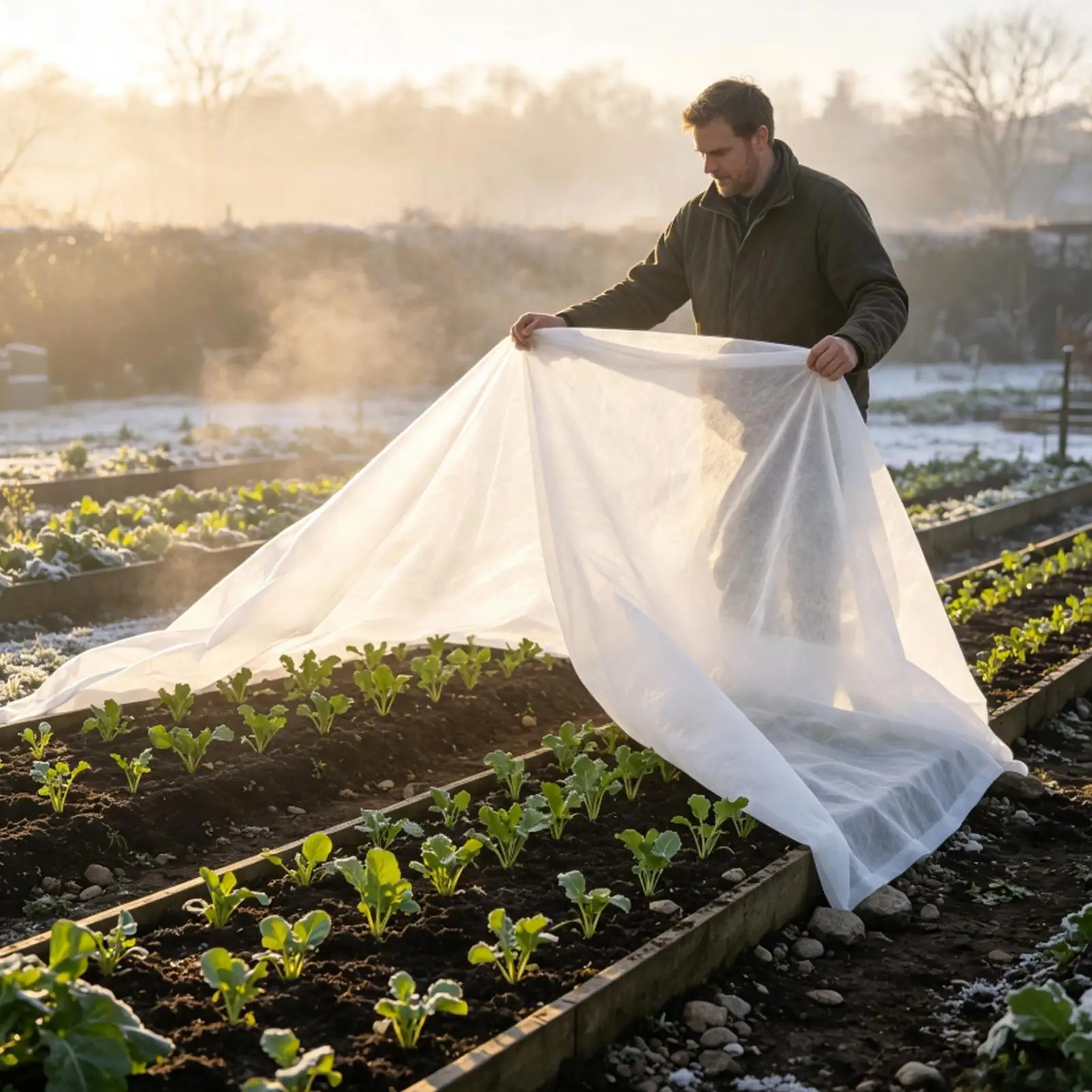 plant thermal frost blanket sun protection cover freely cut fit outdoor shrubs seedlings all year round vegetation shielding