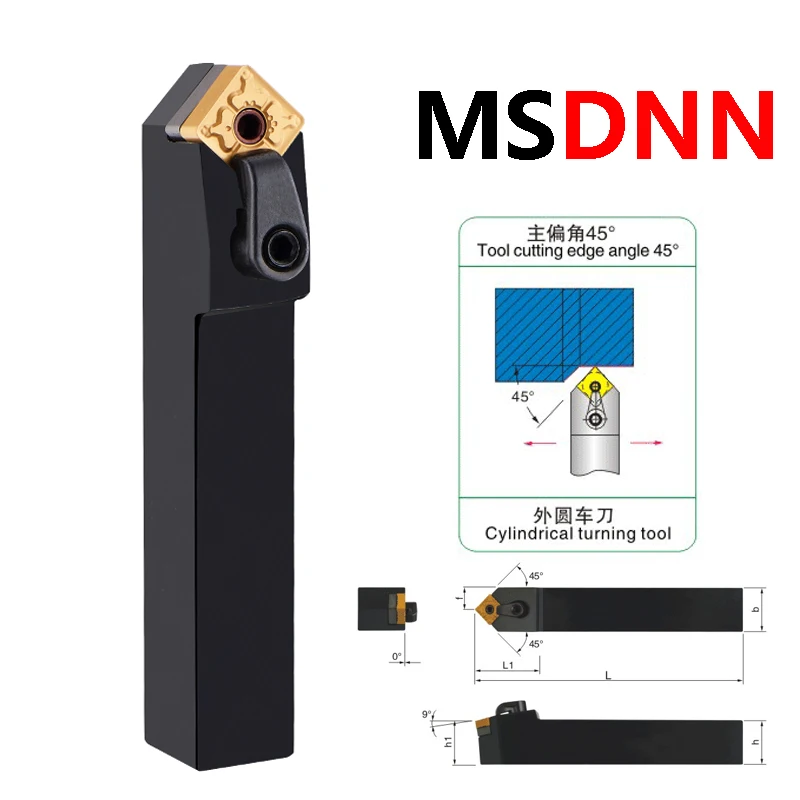 LIHAOPING MSDNN MSRNR MSBNR MSSNR MSKNR External Turning Tool Lathe Bar Cutter Holder Use SNMG Inserts MSDNN2020K12 MSRNR2020K12