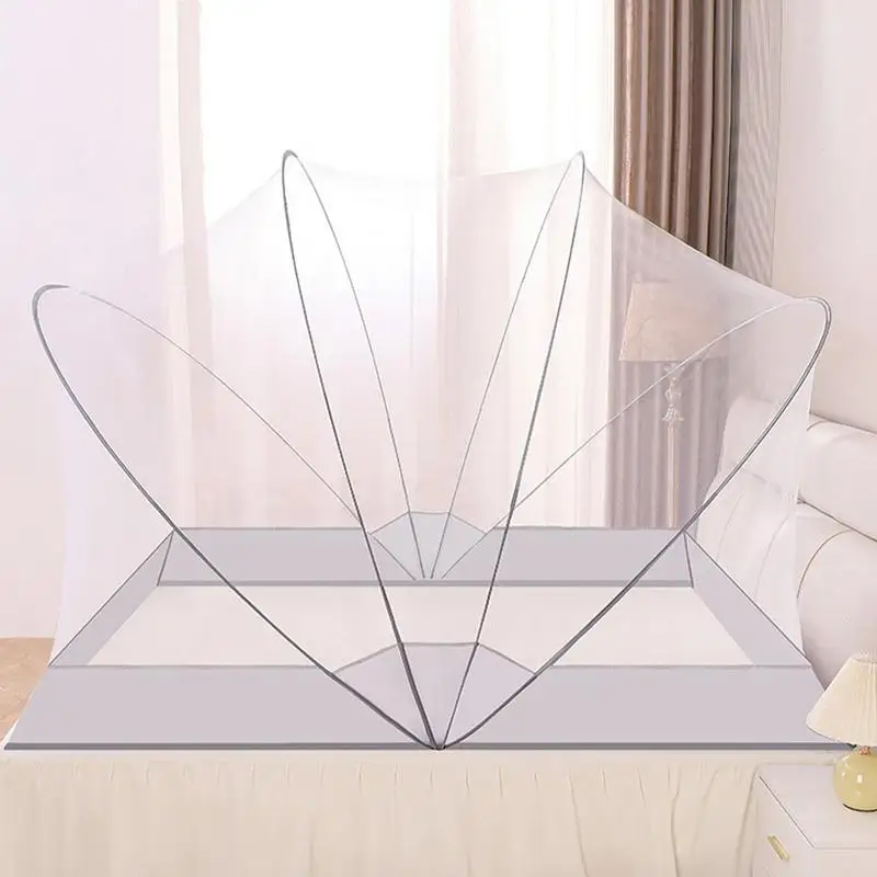 

Gnat Net For Bed Foldable Transparent Breathable Mosquito Net Tent Portable Mesh Canopy For Baby Adults Kids Students Bedroom