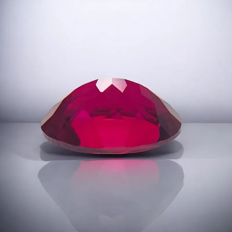 Top Lab Grown Ruby Oval Shape Pigeon Blood Red Color Selectable AGL Certificate Charms Gemstone DIY Advanced Jewelry Materials