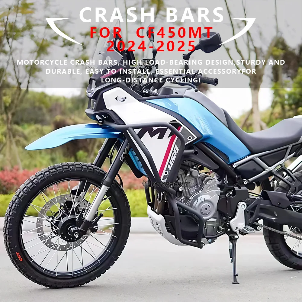 

MTKRACING Crash bars For CFMOTO CF450MT 2024-2025 Motorcycle Highway Engine Guard Crash Bar Frame Bumper Fairing Protector Bars