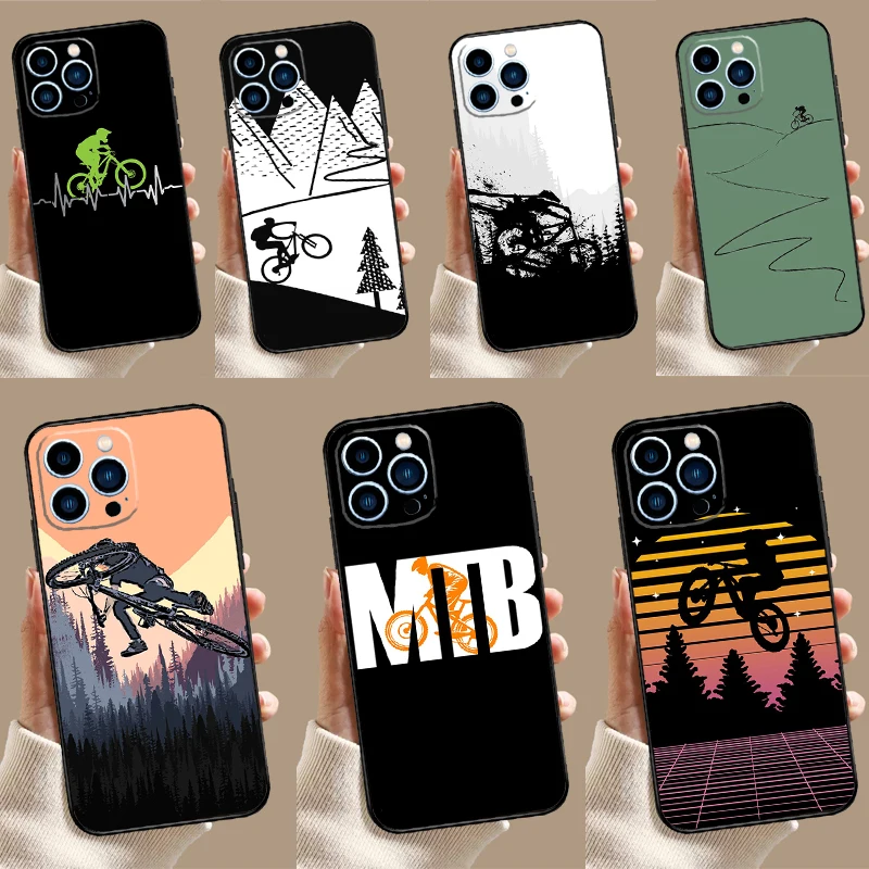 MTB Mountain Bike Cycling Bicycle Case For Samsung Galaxy S26 S25 Ultra S20 S21 S22 S23 S24 Ultra S10 Plus S25 FE Cover Coque