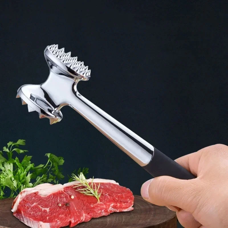 Dual Sided Meat Tenderizer Hammer Portable Steak Mallet Multi-functional Tendon Breaker for Pork Chop Home Cooking