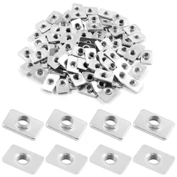 100pcs Flat Sliding T-Slot Nut M5 M4 M3 for 2020 Series Aluminum Extrusions Frame 3D Printer Openbuilds CNC Router Build Rail