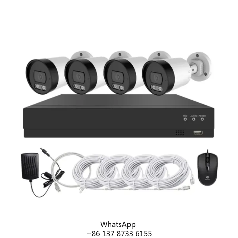 

Dome Bullet Easy IP Series Night Vision AI Humanoid Detection POE NVR Kit Security Camera System 4CH