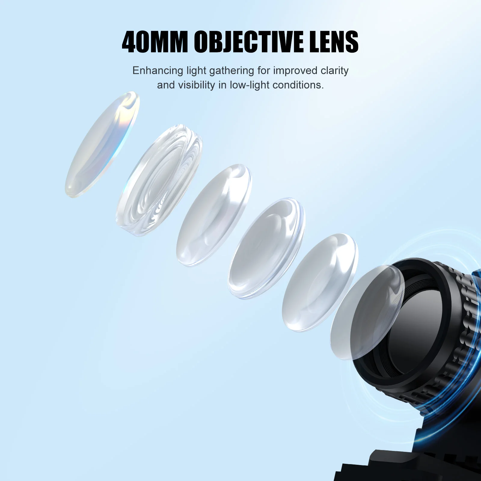 GOYOJO Digital Night Vision Scope, HD Day & Night 5-20X Hunting Night Vision Optics, 2560x1920 Resolution NV Scopes for Hunting