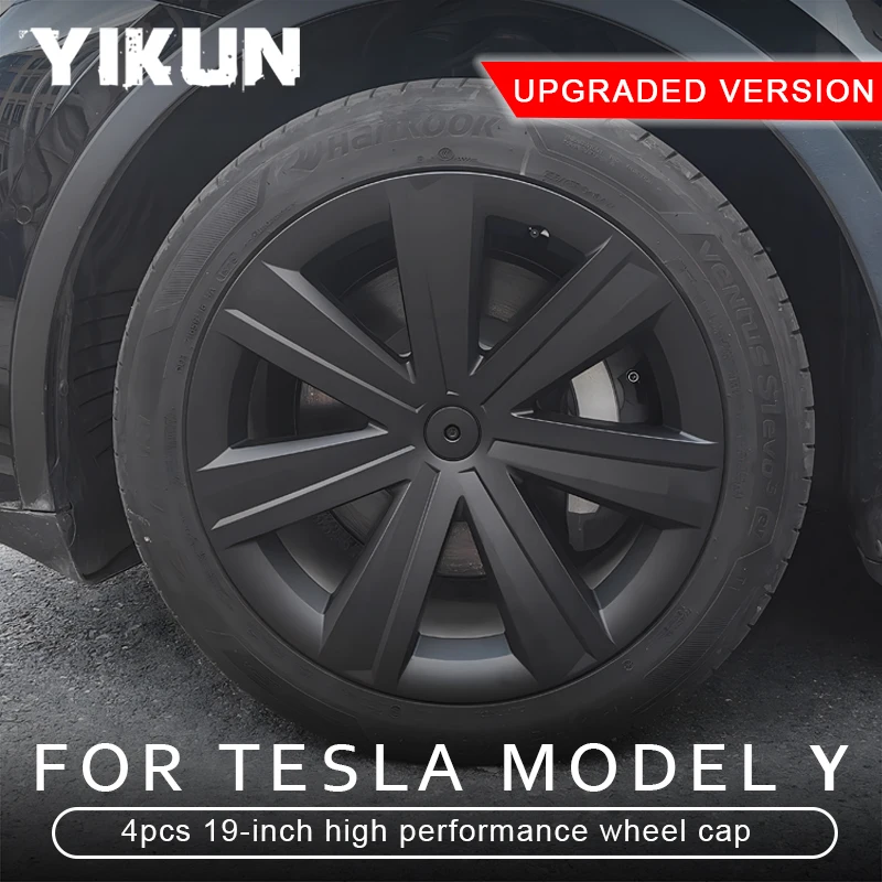 

4PCS Hub Cap for Tesla Model Y 19 Inch Performance Full Rim Cover Hubcap for Gemini Accessories Wheel Cap Wheel Parts 2018-2024