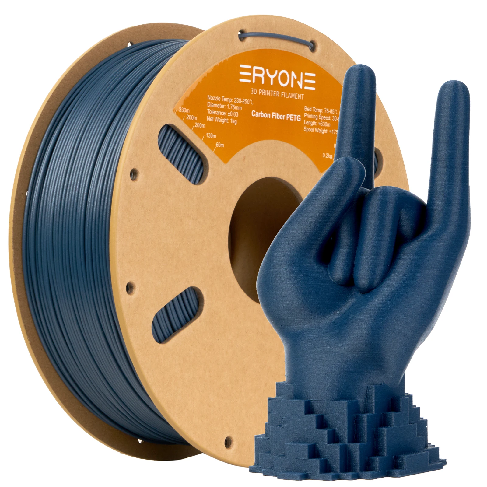 ERYONE Grote Verkoop 1/3/5/10KG PETG Koolstofvezel Premium Filament 3D Print, Veelkleurig Beschikbaar, petg-cf filament, 1KG/Spool
