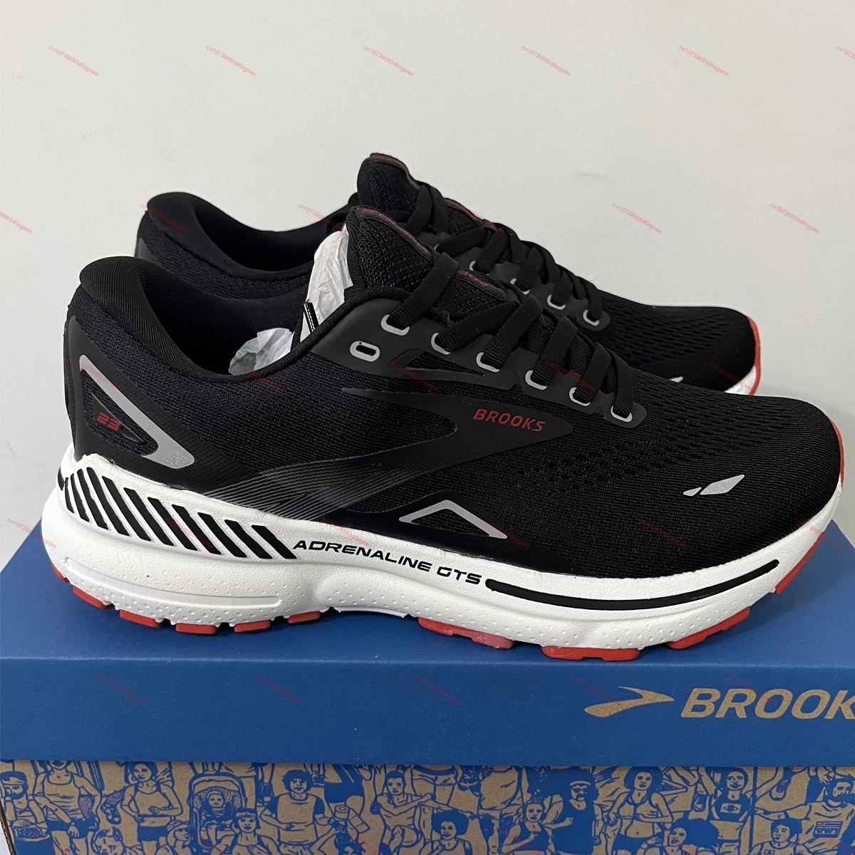 BROOKS Sneakers Adrenaline GTS 23 Running Shoes for Men Cushioning Breathable Support Outdoor Casual Sports Shoes for Men