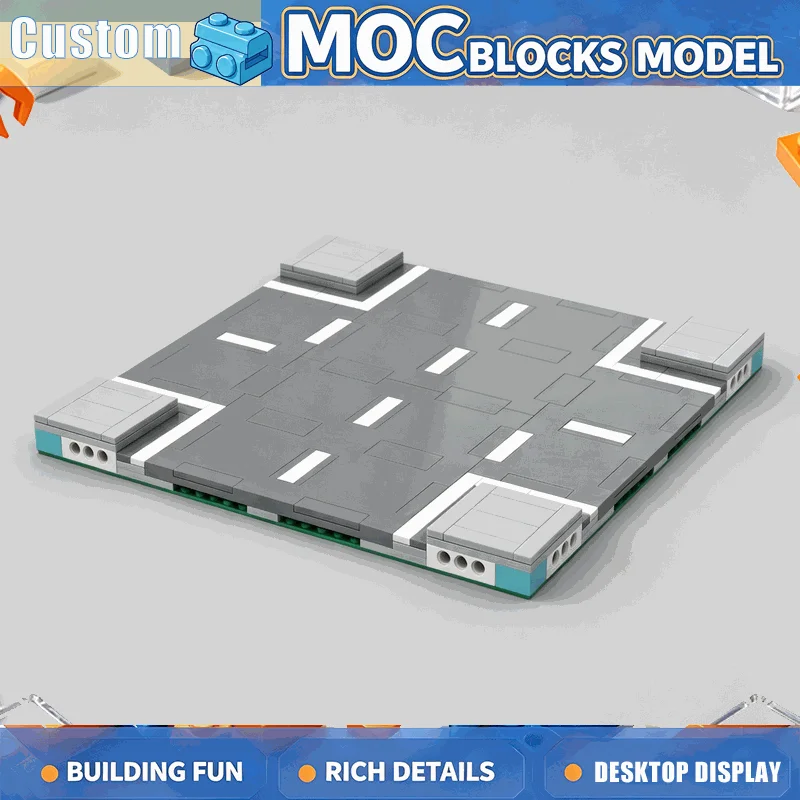 148PCS City Street Crossroad Road Plate Building Blocks Urban Traffic Scene Baseplate DIY Assembly Model Toy Gift Architecture