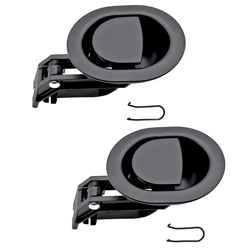 ABUI-4PCS Plastic Recliner Release Pull Handles Oval Plastic Sofa Chair Replacement Parts Without Cable Fits 3Mm & 6Mm Cables