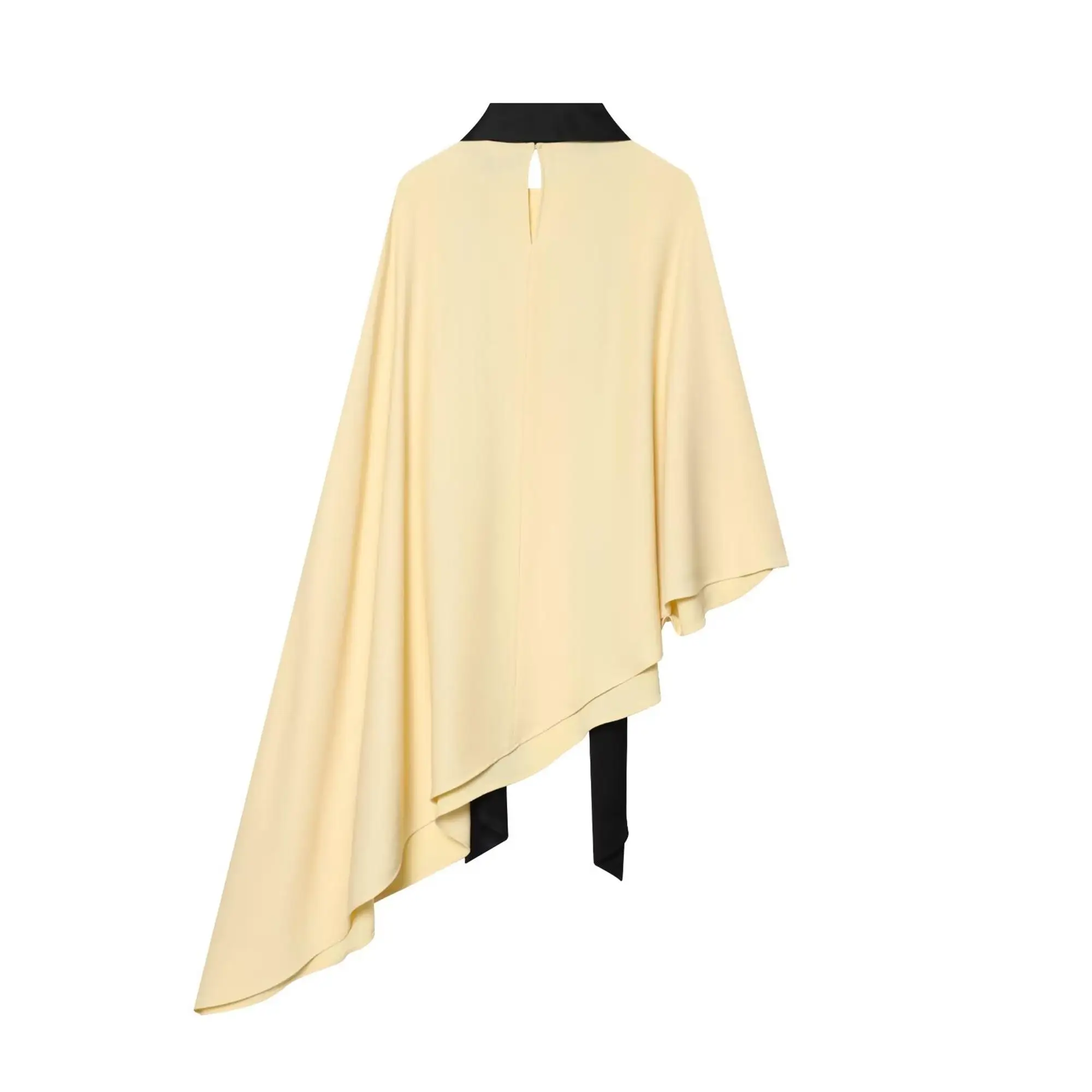 TFMLN Elegante Asymmetrische Blusen für Damen Pullover-Top 2026 Sommer Locker Sitzende Streetwear mit Schal Party-Mode Unregelmäßiges Oberteil – Detail 3