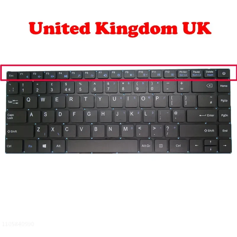 JY Laptop Replacement Keyboard For Teclast F6 PRO / F6 Plus For Insys FlexBook WH9-133A9 For Direkt-Tek DTLAPC133-1 13.3