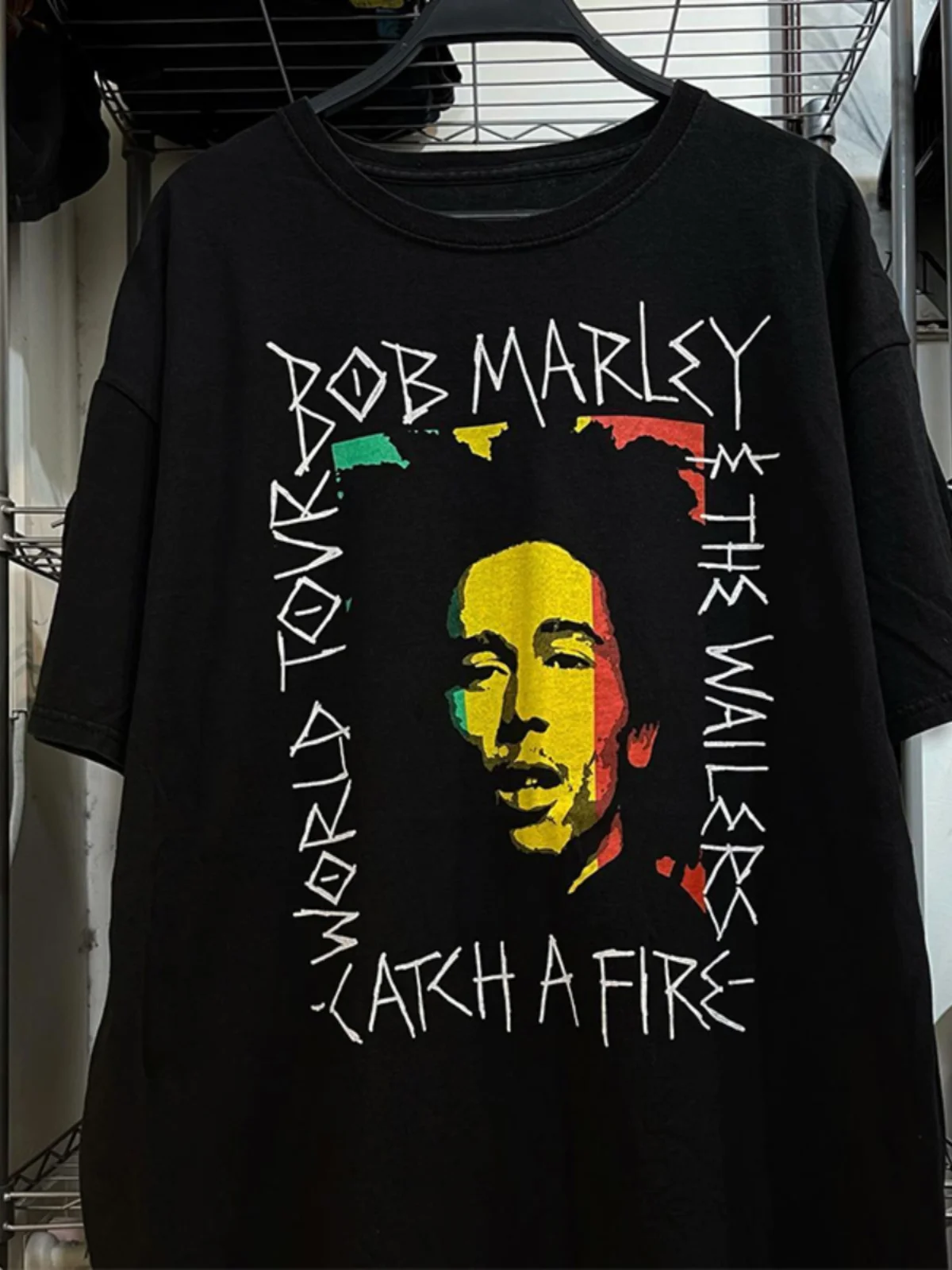 Bob Marley Reggae Godfather Oversize Cool Street Style Short Sleeve Unisex High Street Quality T-Shirt Cotton Youth Fashion