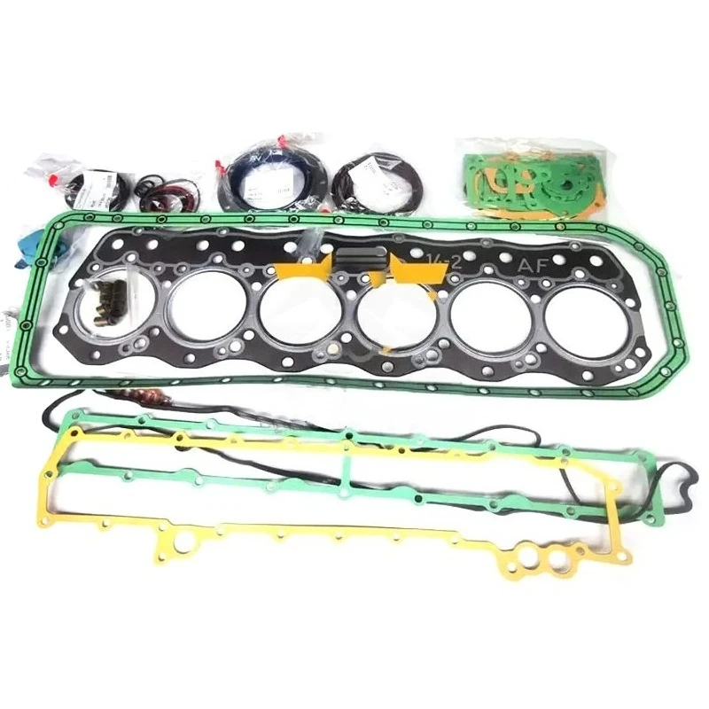 6D17T 6D17 Полный комплект прокладок двигателя Набор прокладок головки для грузовика Mitsubishi Fuso Kato DH700 Kobelco Экскаватор 7545cc 8201cc Двигатель 6D17T 6D17 Полный комплект прокладок двигателя Набор прокладок головки для грузовика Mitsubishi Fuso Kato DH700 Kobelco Экскаватор 7545cc 8201cc Двигатель