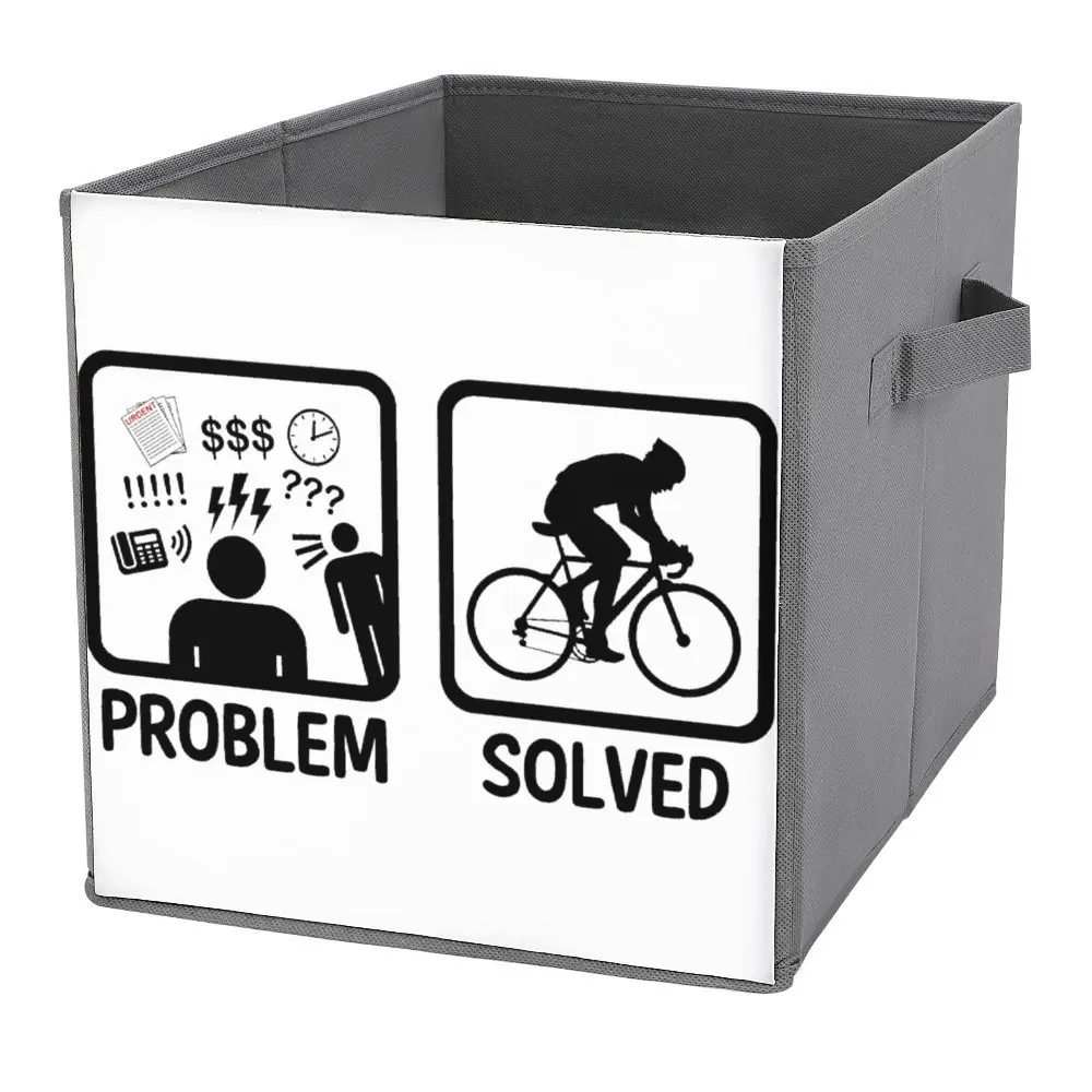 Folding Storage Box Funny  Cycling Essential For Storage Tank Multifunctional Staying Books Super Soft Premium Can Be Folded Deb